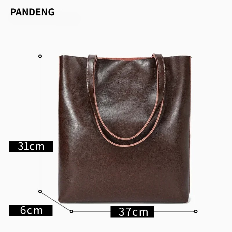 Women Hand Bags For Office - 여성용 천연 소가죽 가방 여성용 정품