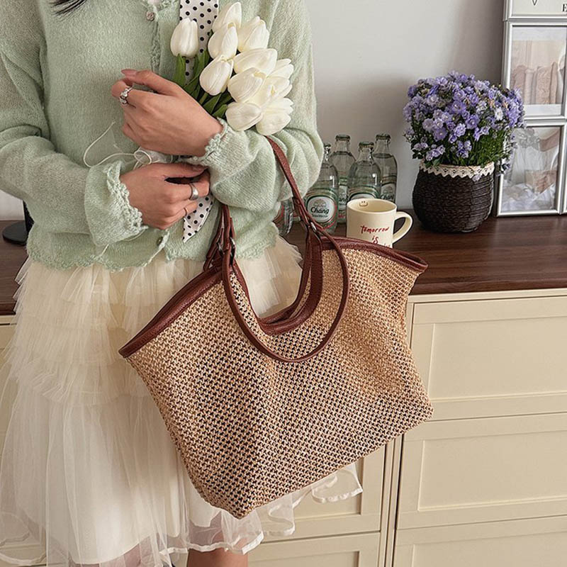 Women Hand Bags For Office - 여성 캔버스 토트 숄더 백 대용량