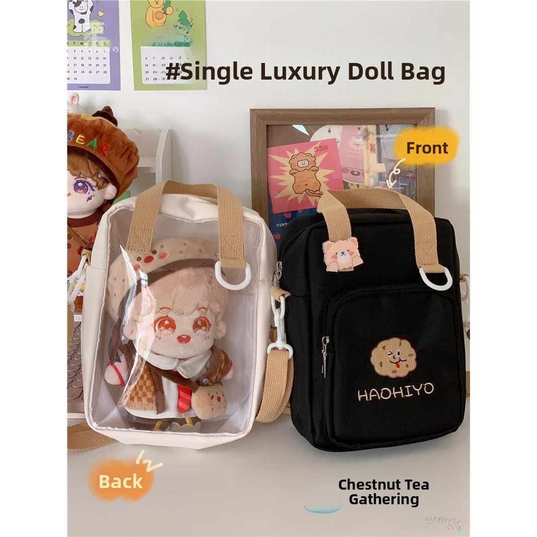 Women'S Young Bags - 귀여운 면 인형 캐릭터 크로스바디 백,