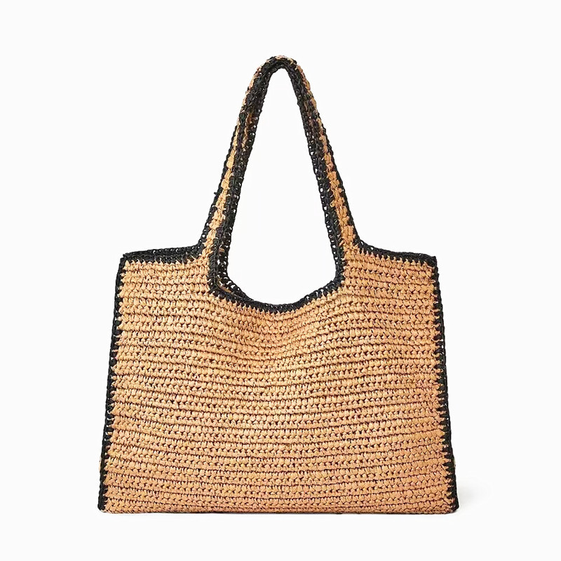 Women'S Raffia Bags - 여성을위한 짚으로 짠 토트 백 어깨