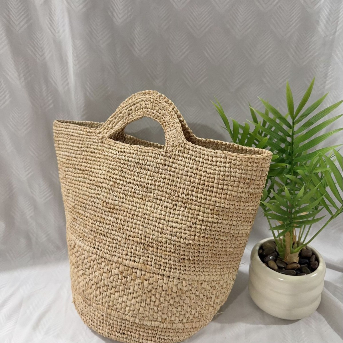 Women'S Raffia Bags - 보헤미안 라피아 밀짚 가방 수제 엮은