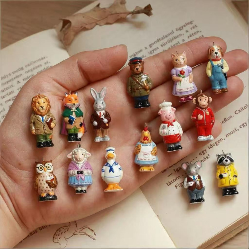 Women'S Young Bags - 창의적인 만화 인형화 동물 펜던트 참