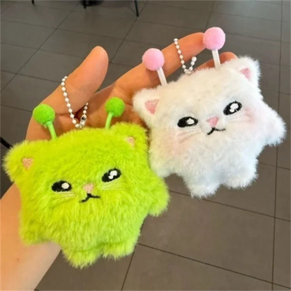 Women'S Young Bags - 창의적인 디자인의 초록색 외계인 고양이 인형