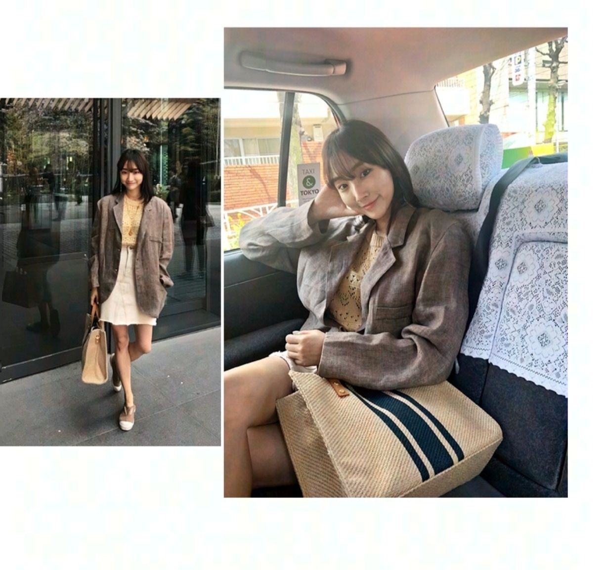 Women Hand Bags For Office - 2026 새로운 줄무늬 캔버스 토트 백