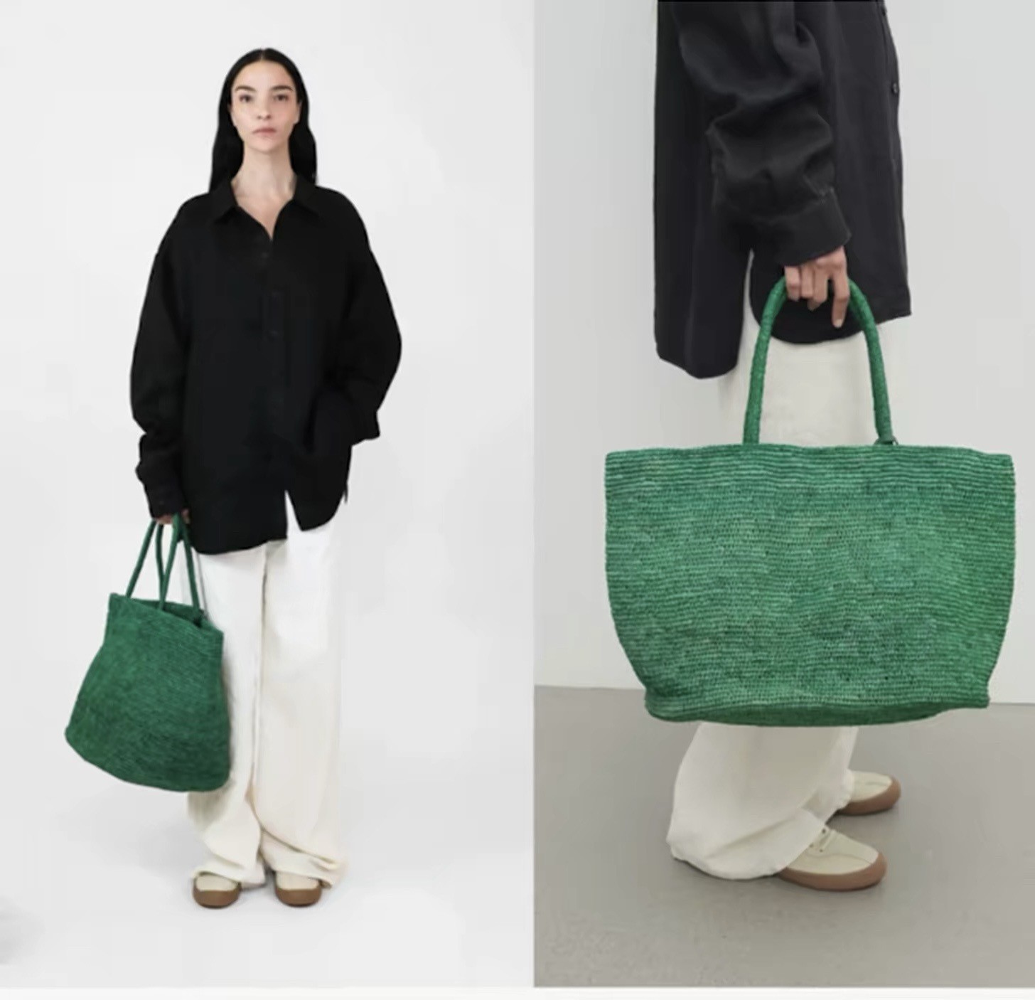 Women'S Raffia Bags - 2026 신상 여름 핸드메이드 라피아 대용량