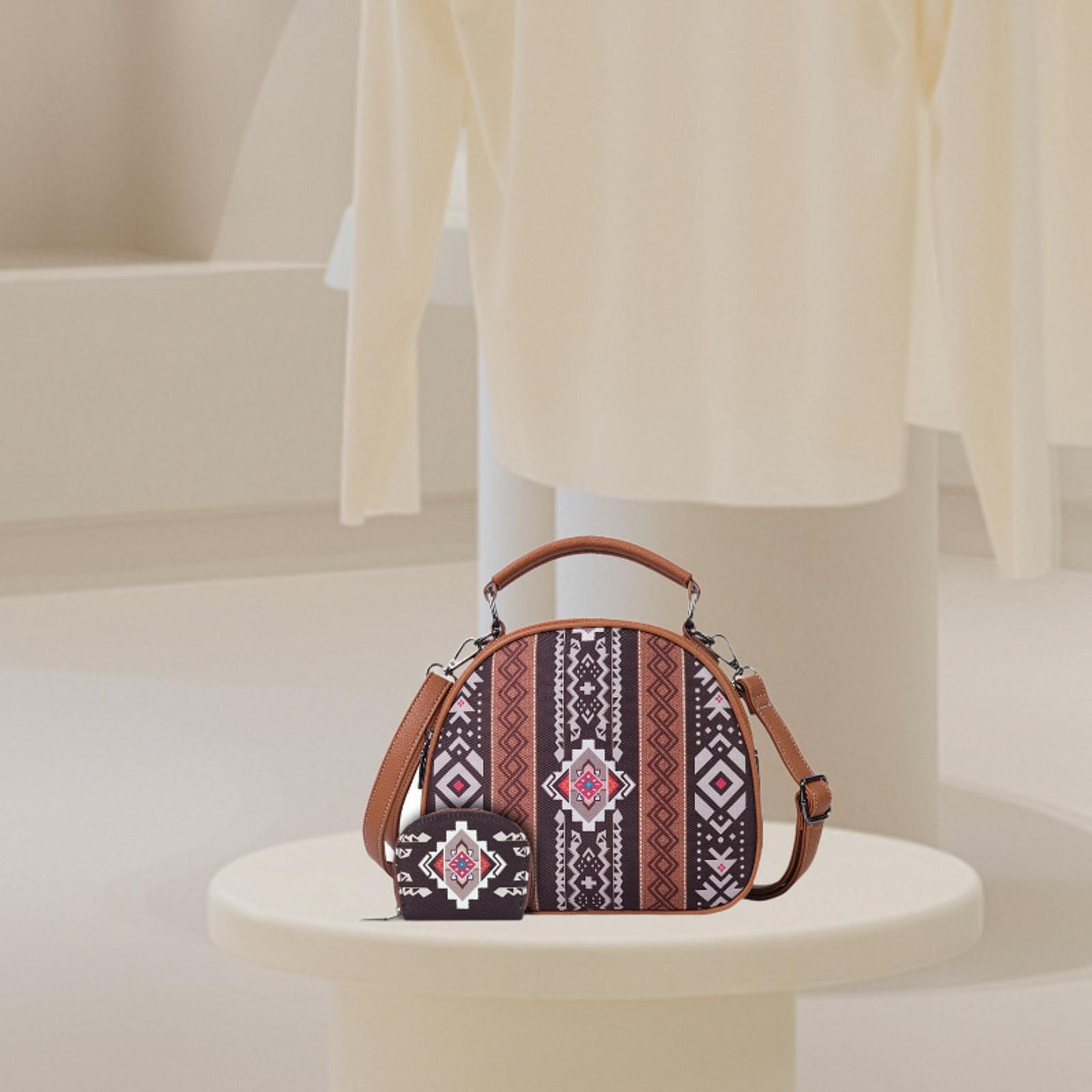 Women'S Bags Handbags - 여성용 보헤미안 패턴 핸드백, 캔버스 소재의