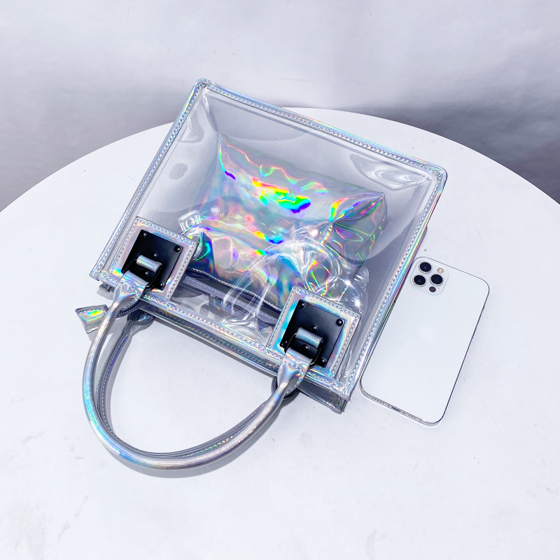 여성을위한 투명 젤리 복합 가방 럭셔리 디자이너 핸드백 - Women Bags On Sale 리뷰 및 가격