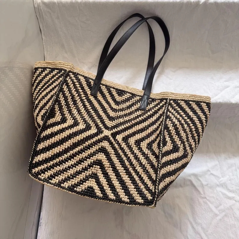 오버사이즈 대형 라피아 소재 숄더백, 여성용, 수제,  - Women'S Raffia Bags 리뷰 및 가격