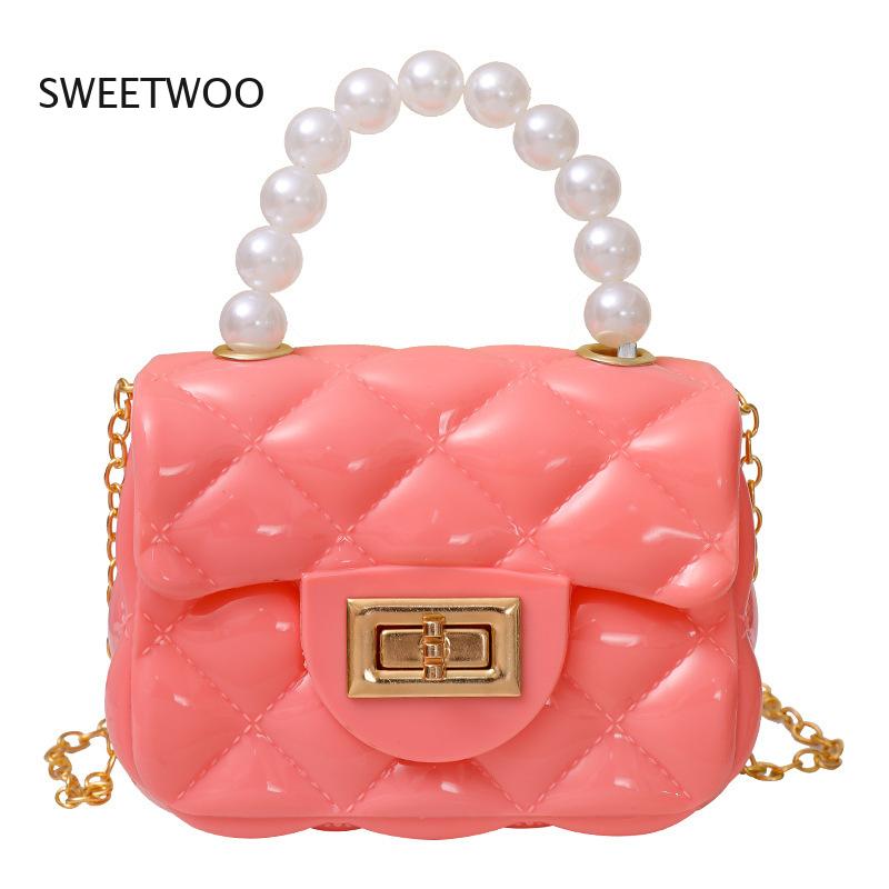 2026 젤리 미니 크로스백 퀼트 PVC 펄 핸들 퍼스 - Women'S Young Bags 리뷰 및 가격