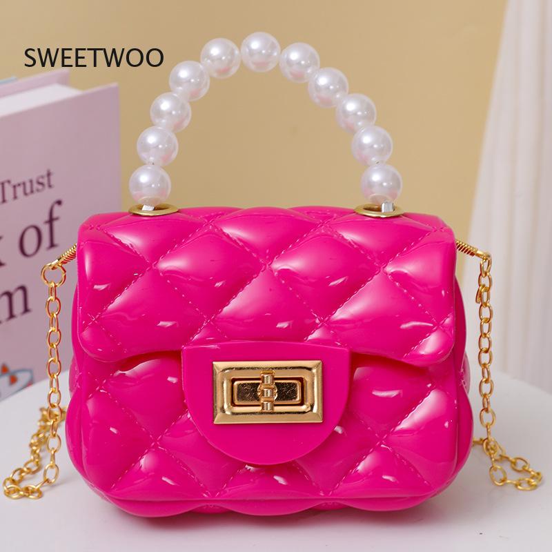 2026 젤리 미니 크로스백 퀼트 PVC 펄 핸들 퍼스 - Women'S Young Bags 리뷰 및 가격