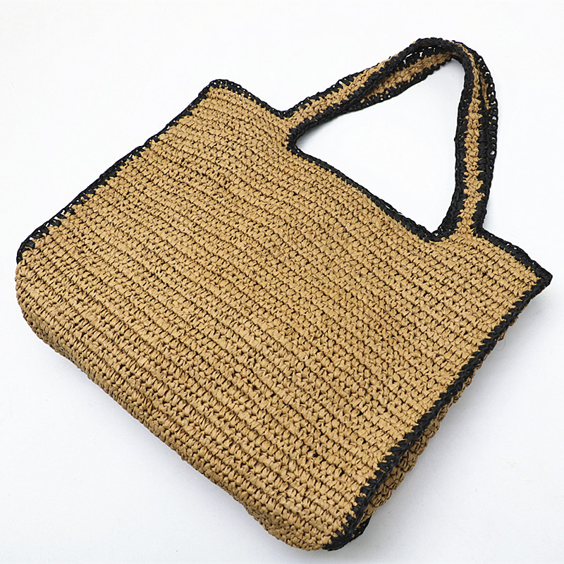 여성을위한 짚으로 짠 토트 백 어깨 라피아 가방 등나무 - Women'S Raffia Bags 리뷰 및 가격