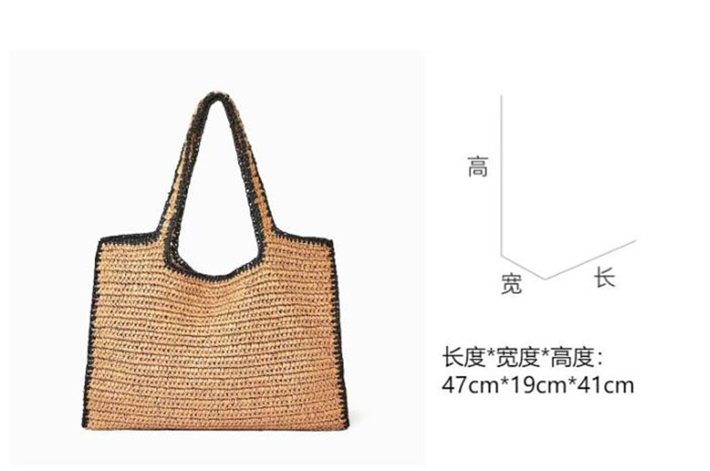 여성을위한 짚으로 짠 토트 백 어깨 라피아 가방 등나무 - Women'S Raffia Bags 리뷰 및 가격