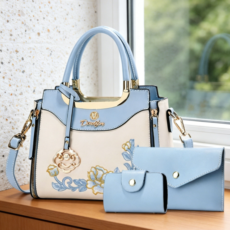 고급 자수 핸드백 3종 세트, 일상 외출, 데이트 및  - Women'S Bags Handbags 리뷰 및 가격