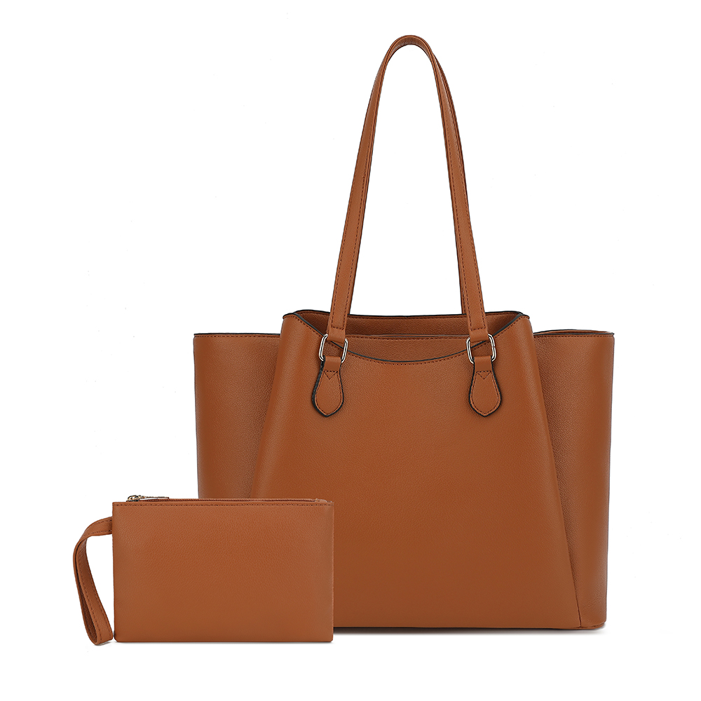 여성용 토트백, 파우치가 있는 대형 PU 가죽 숄더 핸 - Women'S Bags Handbags 리뷰 및 가격