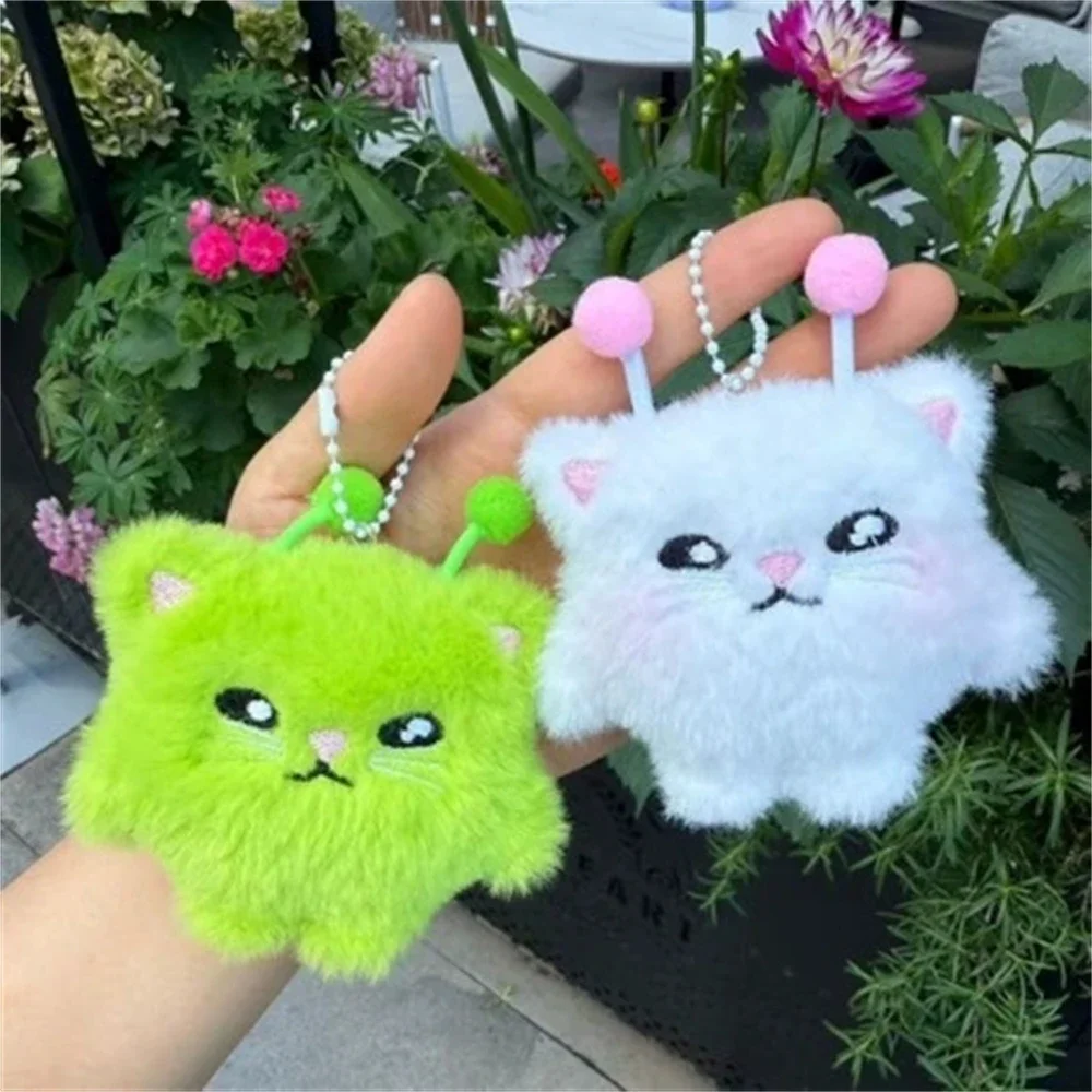 창의적인 디자인의 초록색 외계인 고양이 인형 키링, 재 - Women'S Young Bags 리뷰 및 가격