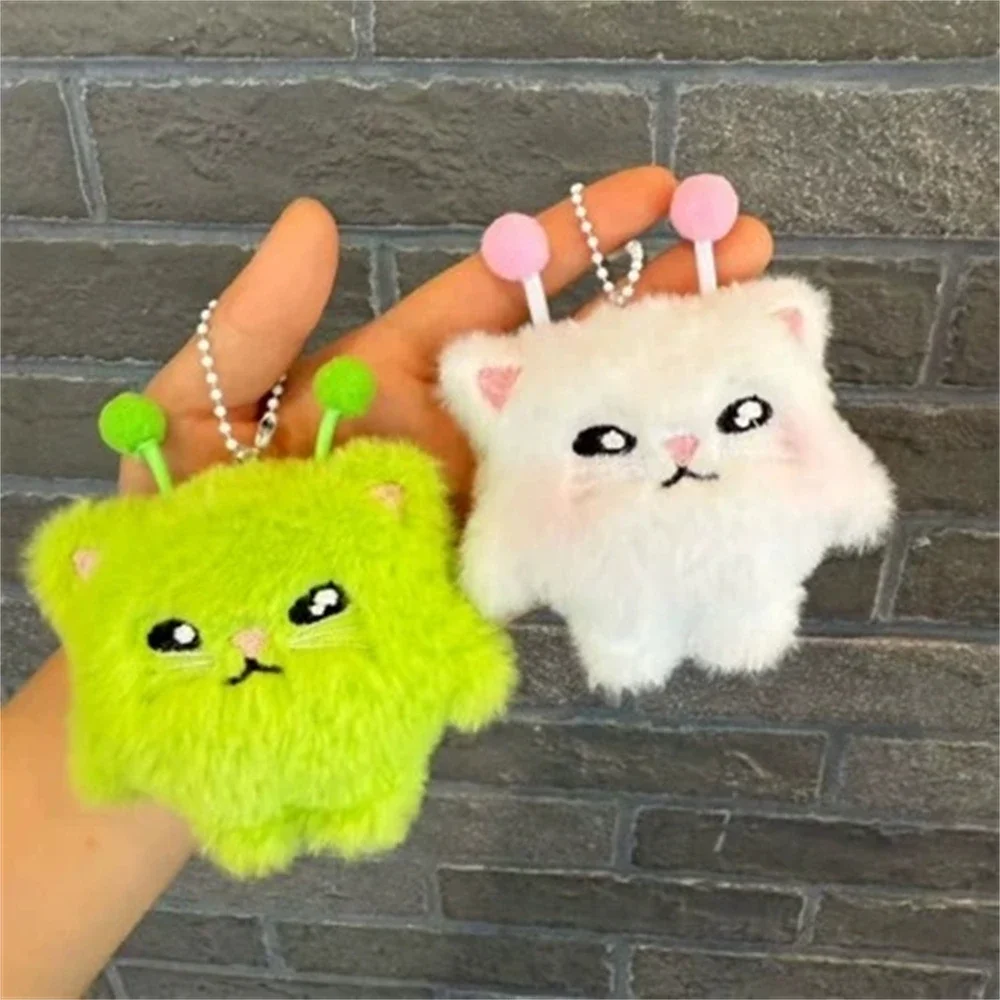 창의적인 디자인의 초록색 외계인 고양이 인형 키링, 재 - Women'S Young Bags 리뷰 및 가격