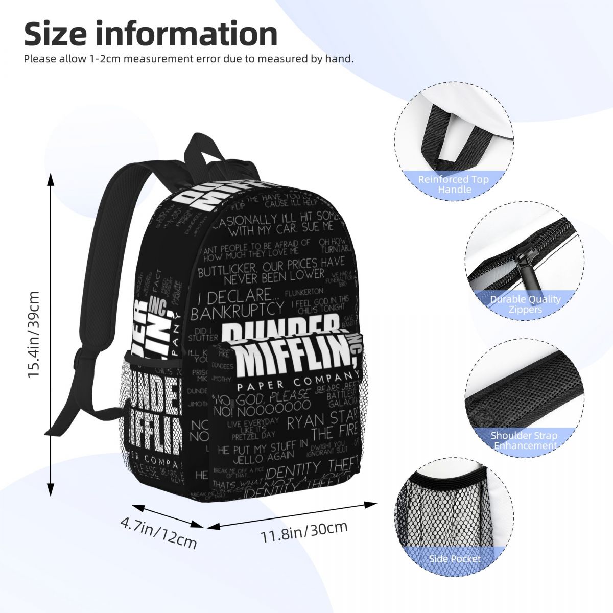 The Office Quotes Dunder Miffl - Women Bags Company 리뷰 및 가격