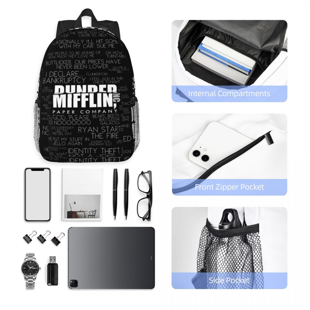 The Office Quotes Dunder Miffl - Women Bags Company 리뷰 및 가격